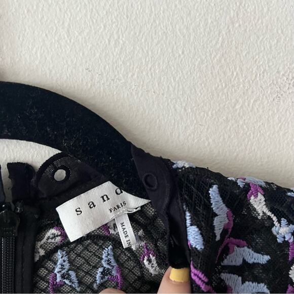 Sandro Inaya Guipure Embroidered Lace Midi Dress - Picture 7 of 9